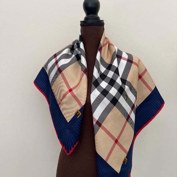 Display #4 Burberry Silk Scarf - Picture 5 of 13